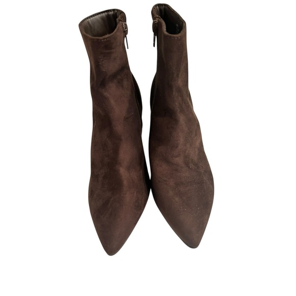 Rachel Zoe Women's Zoe Faux Suede Kitten Heel Ankle Boots Brown 6.5 NWOB - Picture 4 of 6